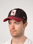 Бейсболка AMERICAN NEEDLE арт. SMU694A-ANA Anaheim Aces Archive MILB (черный / красный)